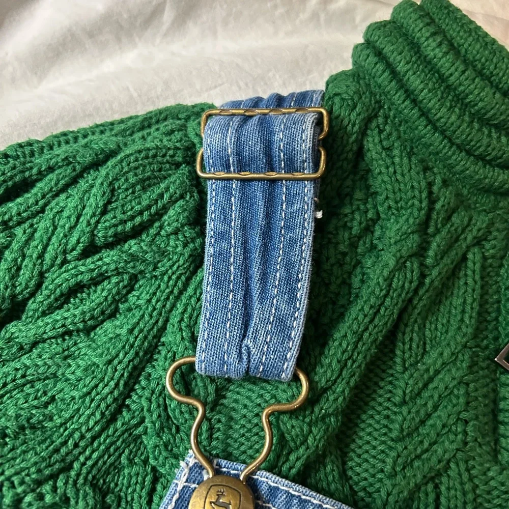 Boys size 5 LOT JOHN DEERE Overalls & Green JARVIS ARCHER Cableknit Sweater‎ 5